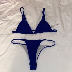 Navy blue bikini set size small